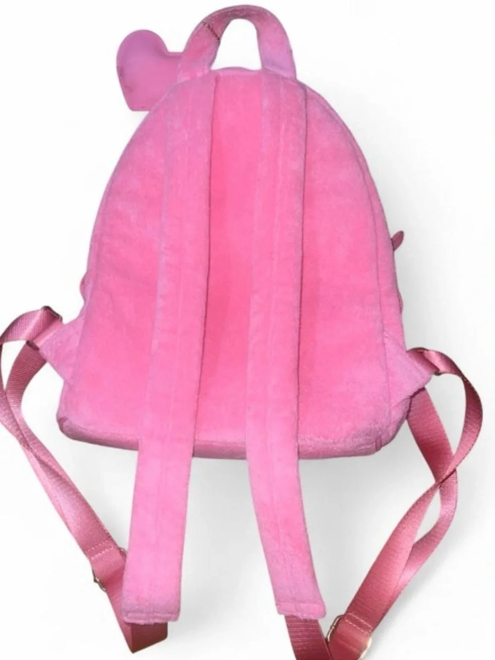 Juicy Couture Pink Suede Mini Backpack with Heart Charm